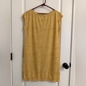 Prana Yellow Geometric Mini Dress